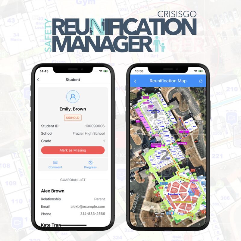CrisisGo Safety Reunification Manager mobile app